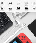 Right Angle Cat6 Ethernet Cable Flat 3Ft Short Patch Cable 90 Degree Up Angle For Tight Spaces 10Gbps High Speed Network Cable