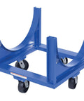 Heavy Duty Steel Workhorse Cradle For Moving And Storing Pipes Channel Bar Stock Barrels Or Drums 4000 Lb Capacity Blue Powder Coated