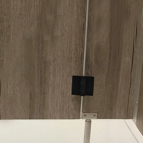 Heavy Duty Nylon Offset Door Hinges For Public Restroom Partitions with wood panel and detachable plastic, left or right opening