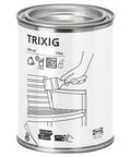 Top Shelf Exterior Wood Stain For Outdoor Decks And Patios Waterproof Sealant With Superior UV Resistance 500 Ml can with application instructions.