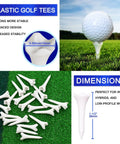 One And A Half Inch Plastic Golf Tees Short Tees For Irons Hybrids Par Threes And Driving Range Game Ready Bulk Pack Of 120