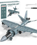 STEM Building Project Airplane Kit For Kids 8 9 10 11 12 With 282 Pieces, Model Jet Set Assembly Science Toy, metal airplane model