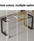 Heavy Duty Industrial Metal Table Legs With Adjustable Height Feet, Sturdy Cold Rolled Steel Furniture Support For Desk Or Dining Projects in black, white, and gold.
