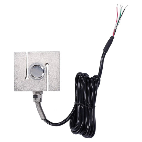 Heavy Duty Tensile And Compression Force Sensor For Industrial Automation And Control Systems One Ton Load Measurement S Type Transducer Built Tough From 40Cr Alloy Steel For Superior Fatigue Resistance And Precise Load Sensing, showing coiled cable and connection terminal