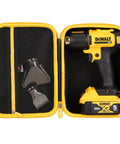 Rugged EVA Hard Case For 20V Max Cordless Heat Gun And Impact Driver Built Tough Waterproof And Shockproof Protective Shell Snug Fit For DCE530B DCF887B DCF845B Models Case Only Easy Access Durable Travel Storage shown open with tool inside