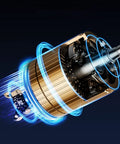 Heavy Duty 24 Inch Industrial Floor Fan Moves A Ton Of Air With Full Oscillation And Adjustable Tilt For Fast Shop Warehouse Garage Cooling Setup motor showing internal components and airflow dynamics.