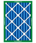 MERV 13 20x25x4 Air Filter For Smoke And Allergen Defense, Electrostatic Pleated HVAC Replacement, front view