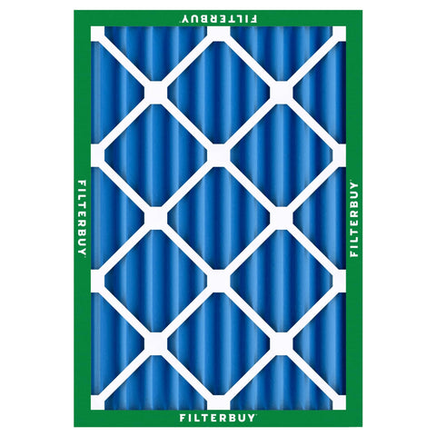 MERV 13 20x25x4 Air Filter For Smoke And Allergen Defense, Electrostatic Pleated HVAC Replacement, front view