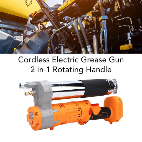 Cordless Electric Grease Gun With 2 In 1 Rotating Handle for automotive machinery lubrication