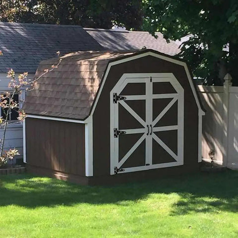 Garden shed with Heavy Duty Black Painted T Shaped Door Hinges Galvanized Steel With Screws 2 Inch Furniture And Gate Hinge Set