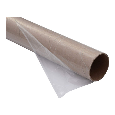 Car Window Repair Tape Wrap 17.5 Inch Wide Clear Adhesive Film 6 Ft Long Waterproof Tacky Tape For Temporary Car Window Fix Easy To Apply Auto Window Patch, rolled view