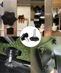 Stainless Steel M4 M5 M6 M8 M10 Plastic Handle Clamping Bolts And Thumb Screw Knobs For DIY Metalworking Projects Plus Heavy Duty Industry Equipment Fastening Hardware Solutions on metal frames