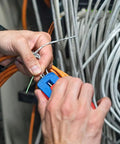 Person using Precision Wire Stripper S Built For Righties And Lefties With Infinitely Adjustable Stripping Range on cables