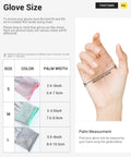 Sizing chart and hand measurement guide for ESD Anti Static Gloves With Carbon Fiber For High Resistance Hand Protection