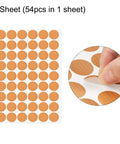 Peel And Stick Self Adhesive Screw Hole Covers 21mm PVC Caps For Wood Furniture Cabinets Shelves And Wardrobes 162 Pcs Textured Orange Dustproof Caps Protect Screws From Rust And Corrosion
