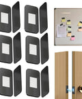Discreet Magnetic Cabinet Locks Set Of 6 For Easy Kidproofing Ultra Slim Latches That Hide Behind Doors Strong Hold