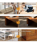 Heavy Duty Adjustable Furniture Levelers, 12 Pack Rock Solid Stabilizer Legs in comparison with furniture mount methods.