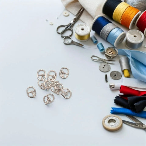 150 Piece Miniature Doll Belt Buckles And Tiny Alloy Buckle Set For DIY Sewing In Silver Gunmetal And Antique Copper for craft projects
