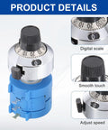 Two Pack 3590S-2 1K Ohm Rotary Potentiometer, Precision Multi Turn Wirewound Potentiometer with top knob and blue base, digital scale