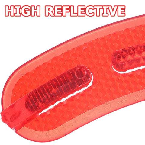 Close-up of high reflective surface on compact replaceable bike reflector, 20 Pack Bike Wheel Reflectors For Spokes, Lightweight Safety Gear