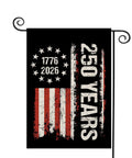 250th Anniversary Patriotic Garden Flag Double Sided 12x18 Inches With Stars And Stripes Design 1776-2026
