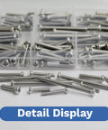 Comprehensive 186 Piece M3 And M4 Machine Screw Kit With Phillips Pan Head Stainless Steel Bolts for mounting wall plates