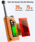 Top Notch Rechargeable Gas Leak Detector With 12 Inch Extendable Probe For Homes And RV locks out natural gas and propane leaks with alarms.