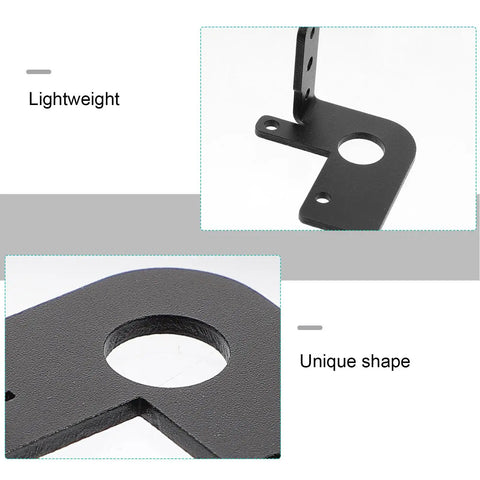 Auto Level Sensor Bracket Mount For 3D Printers Heavy Duty Iron Frame With Rust Prevention Coating Easy Plug And Play Sensor Holder For Rock Solid Accurate Leveling In Industrial Settings, black iron bracket, 3.7cm