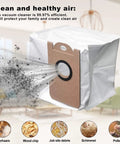 Leakproof Six Pack Dust Bags With Mega Capacity For M7 Pro M7 Max M8 And iHome AutoVac Nova Vacuums plus filtration diagram