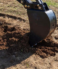 Beefed Up 10 Inch Front And Backhoe Bucket With Replaceable Carbon Steel Teeth And Hydraulic Tilt digging soil