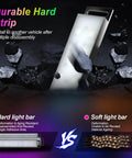 Car Interior LED Lights With App Control And DIY Mode Lit Multicolor Under Dash RGB Lighting Kit durable hard strip