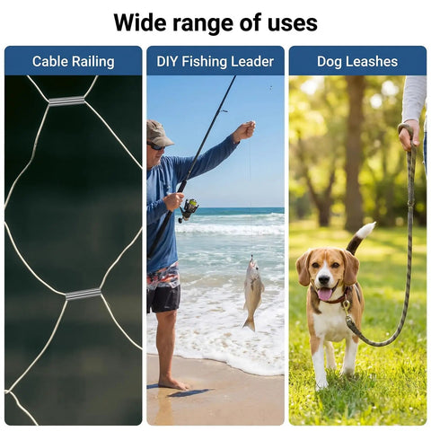 Pro Grade 100 Pcs Crimp Sleeves Double Barrel Aluminum Cable Ferrule Wire Rope Sleeves For Fishing Line Rigging Tackle Inner Diameter 0.8mm Fits 0.6mm Wire Burr Free Interior For Smooth Crimp And Strong Secure Connections, used for cable railing, fishing leaders, and dog leashes