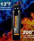 Portable Home Fire Extinguisher Kit 8 In 1 A B C K 620ml With Mounting Bracket For Vehicle Boat Kitchen RV Truck Office Easy Access
