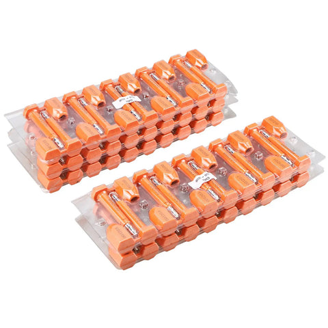 Rock Solid Shipping Container Bolt Seals 100 Pack Orange Steel Core Locks With Dead Simple Progressive Numbering For Bulletproof Cargo Security That Keeps Your Freight Locked Down Tight