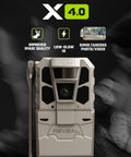 Rugged Cellular Trail Cameras Two Pack With Blazing Night Vision And Totally Waterproof Build For Outdoor Hunters Seeking No Sweat Setup Deadly Accurate Wildlife Tracking And Legit Stamina Battery Life On The Trail - close-up of X 4.0 model.