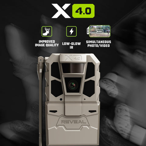 Rugged Cellular Trail Cameras Two Pack With Blazing Night Vision And Totally Waterproof Build For Outdoor Hunters Seeking No Sweat Setup Deadly Accurate Wildlife Tracking And Legit Stamina Battery Life On The Trail - close-up of X 4.0 model.