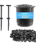 DIY Friendly Double-Sided Nylon Universal Cable Tie Buckles 120 Pack Fold-Head Design with included anchor clips