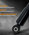 Close-up of Beefed Up Heavy Duty Cab Shock Absorber Set For Peterbilt 357 367 375 376 377 378 379 386 388 389 2 Pack showing steel tube and cylinder
