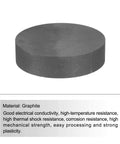 Round Graphite Block Disk Ingot High Purity Graphite Electrode Plate Sheet 80x20mm For Melting Casting And Electrolysis
