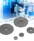 Top Tier 5 Piece Mini Lathe Gear Replacement Kit With T80 T45 T25 T20 Metric Sizes for Metal Cutting Tooling, various sizes visible.