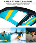 Inflatable Wing Foil Kit For Adults With Clear Window 4m 5m 6m Sizes Lightweight Handheld Surf Wing For Windsurfing Kiteboarding