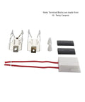 Electric Range Burner Coil Replacement Set For Whirlpool KitchenAid Maytag ceramic plug-in terminal blocks with wires