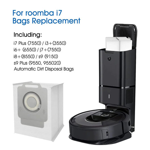 14 Pack Roomba Compatible Vacuum Bags For I7 I7 Plus And Series I3 I4 I6 I7 J7 J7 Plus I8 Plus S9 S9 Plus Automatic Dirt