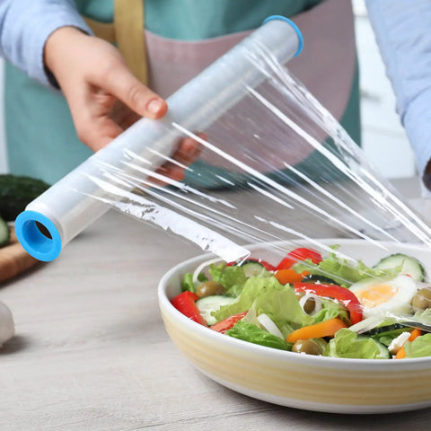 Grab And Go 16 Piece Shrink Wrap Dispenser Set For Moving Pallets Fits 3 Inch Film Core Plastic Pallet Handles In Blue And Green 8 Pairs For Easy Packing Shipping And Storage, blue dispenser wrapping salad bowl