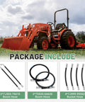Front Loader Hydraulic Hose Kit For Kubota LA350A LA401 LA402 LA402-1 With hoses and tractor display package include