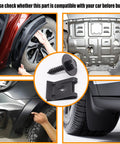 Pro Grade 50 Piece Steel Fender Liner Screw And U Nut Retainer Clip Kit For Engine Splash Shield Hex Head Automotive Body Panel Fasteners Shop Ready Gear showing installation and components.
