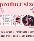 Black Girl Wall Decal With Inspirational Quote And Butterfly Sticker For Afro Woman Bedroom Playroom And Classroom Decor