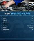 Image showing specifications for New Replacement Alternator For Nissan Altima 2.4L 1998 1999 2000 2001 Compatible With LR1100709.