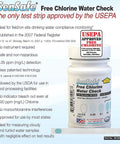 Free Chlorine Test Strips, USEPA Approved Method D99-003, 50-bottle pack for hassle-free testing and pro-level accuracy.