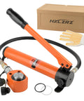Beefy 20 Ton Hydraulic Jack With CP180 Hand Pump Porta Power Kit Tiny But Mighty Mini Hydraulic Cylinder For Machinery And Shipbuilding Ideal For Tight Spaces And Quick Lifts, orange steel set